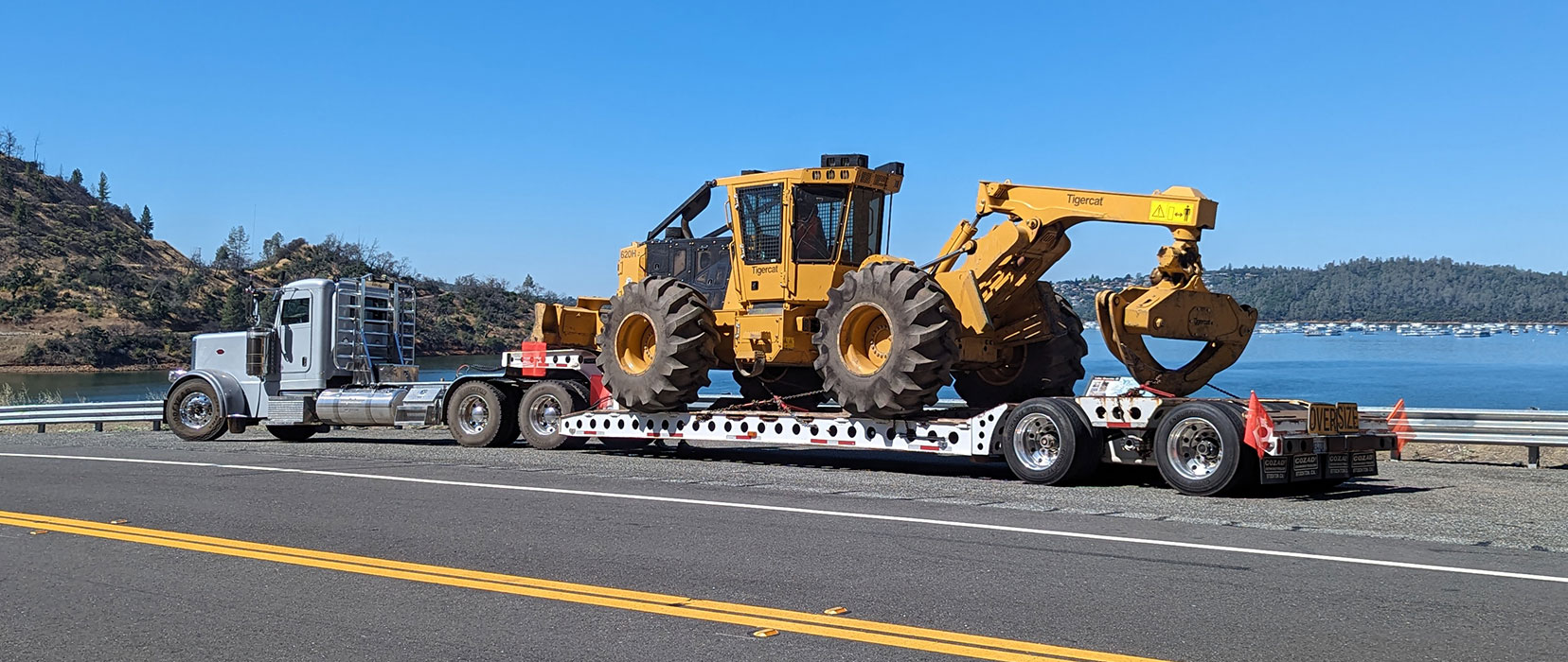 Truck on the road